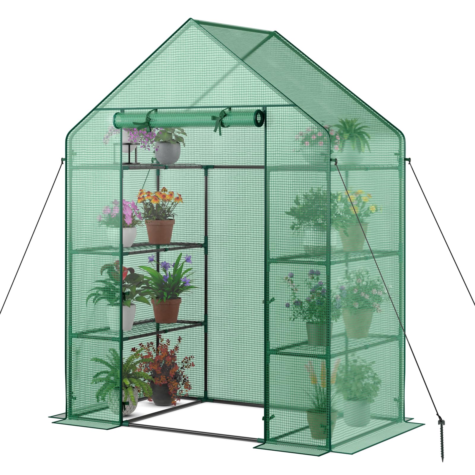 【新品】Hang out GRNT Plants Statnd 650&440 Amazon.com : Giantex Walk-in Greenhouse, 4 Tier 8 Shelves